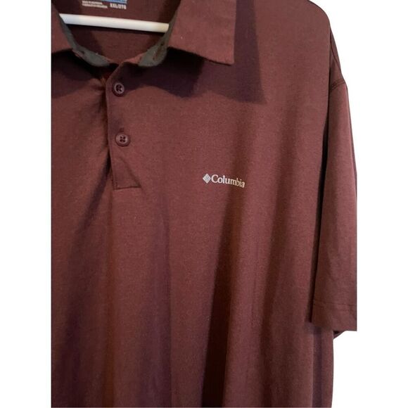 Columbia Mens Dark Brown Omni-Wick Collared Short Sleeve Polo Shirt Size 2XL - Picture 8 of 15